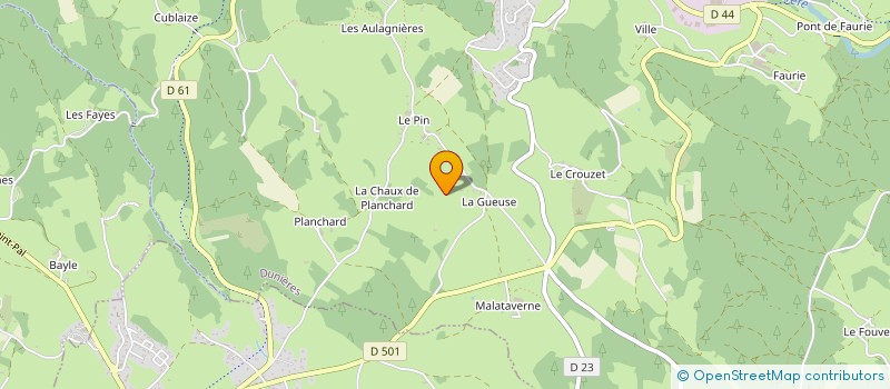 localisation de l'entreprise MADAME MARTHE MOULIN à DUNIERES