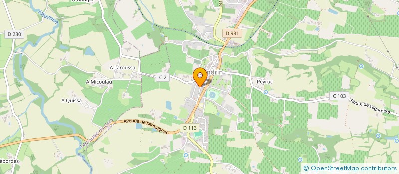 localisation de l'entreprise MADAME MARTHE NGWHOTUE  GONDRIN