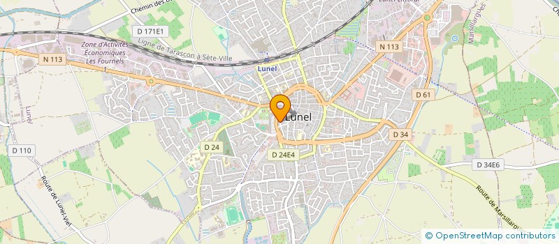 localisation de l'entreprise MADAME MARTHE NJOCK  LUNEL