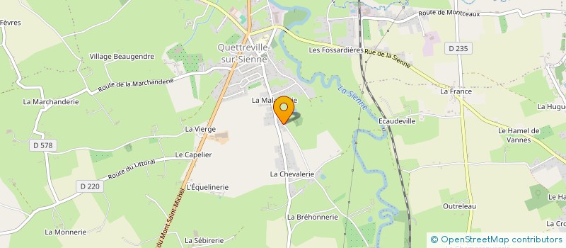 localisation de l'entreprise MADAME MARTHE POTET  QUETTREVILLE-SUR-SIENNE