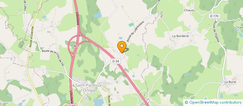 localisation de l'entreprise MADAME MARTHE POUMIER  SAINT-PARDOUX-L ORTIGIER