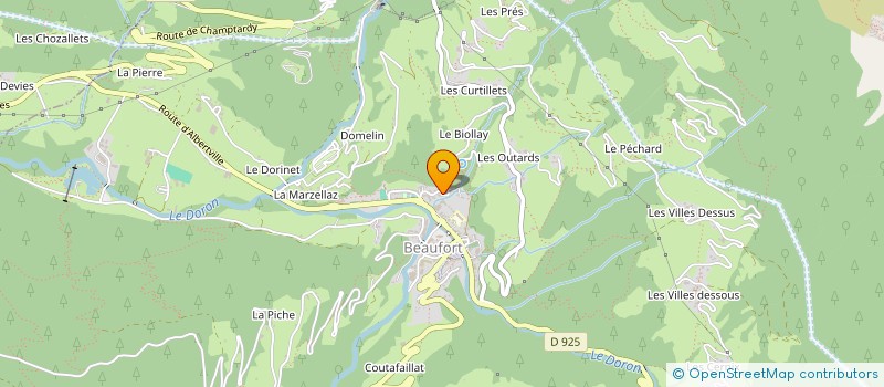 localisation de l'entreprise MADAME MARTHE ROUX à VILLARD-SUR-DORON
