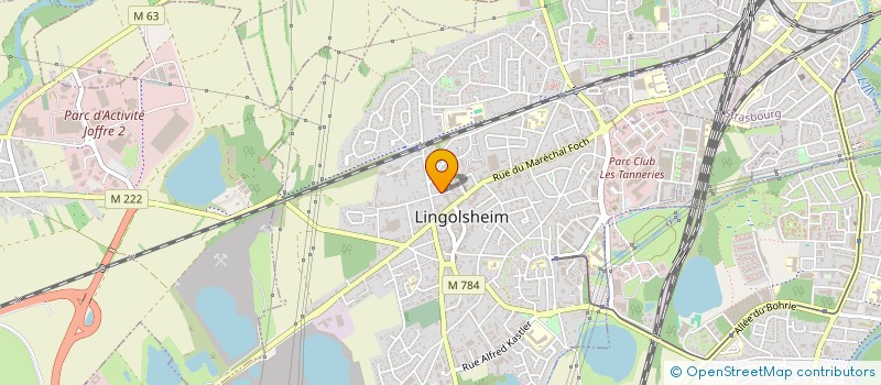 localisation de l'entreprise MADAME MARTHE SCHAEFFER  LINGOLSHEIM