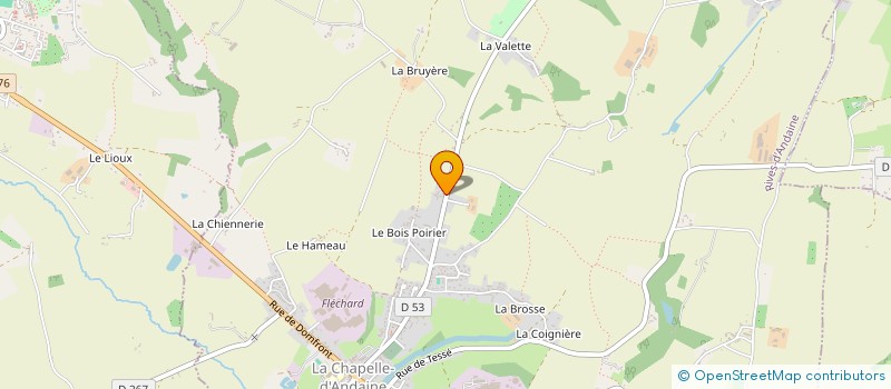 localisation de l'entreprise MADAME MARTHE SERAIS à RIVES D'ANDAINE