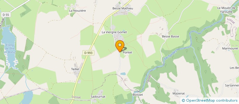 localisation de l'entreprise MADAME MARTHE STALPERS  LUSSAT