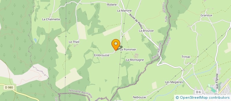 localisation de l'entreprise MADAME MARTHE TOURETTE  RILHAC-XAINTRIE