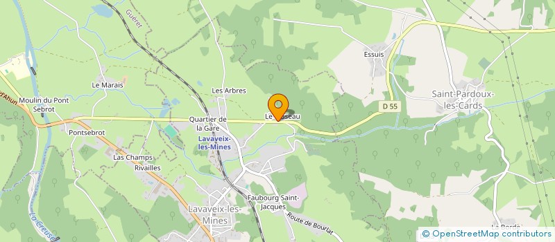 localisation de l'entreprise MADAME MARTHE VERHOEST à LAVAVEIX-LES-MINES