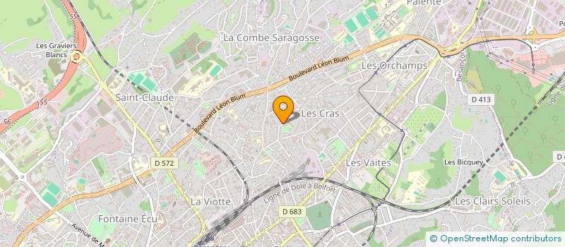 localisation de l'entreprise MADAME MARTHE WILLEMIN à BESANCON