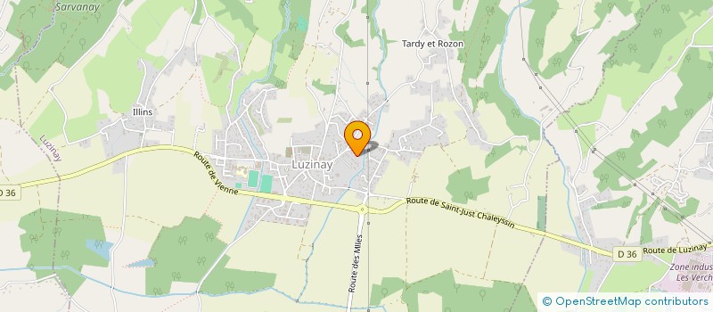 localisation de l'entreprise MADAME MARTIANE LENTILLON  LUZINAY