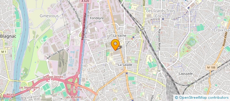 localisation de l'entreprise MADAME MARTIN CREUZE  TOULOUSE