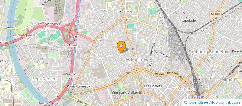 localisation de l'entreprise MADAME MARTIN DE BAST  TOULOUSE