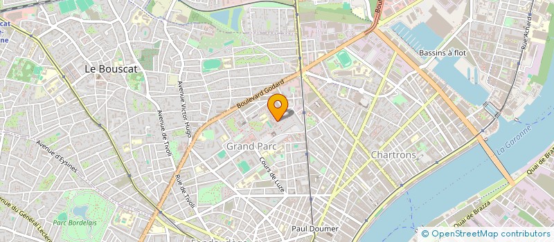 localisation de l'entreprise MADAME MARTIN SAINT à BORDEAUX