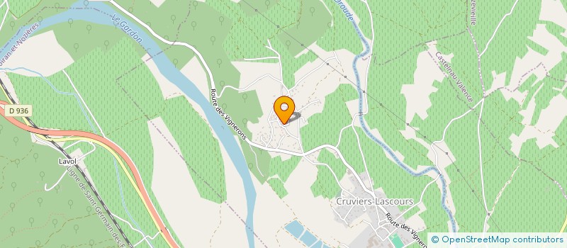 localisation de l'entreprise MADAME MARTINA CHLUMECKA  CRUVIERS-LASCOURS