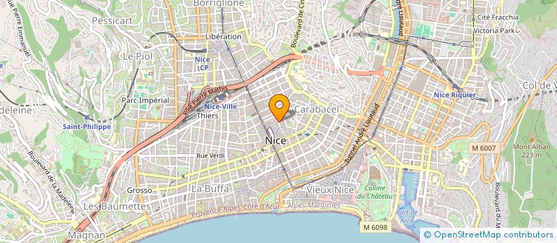 localisation de l'entreprise MADAME MARTINA OBERWANGER à NICE