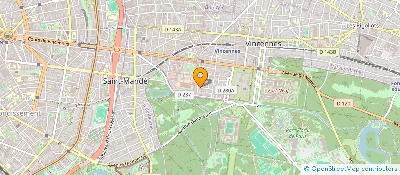 localisation de l'entreprise MADAME MARTINA PROH à VINCENNES