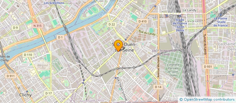localisation de l'entreprise MADAME MARTINA VIGNOLI à SAINT-OUEN-SUR-SEINE