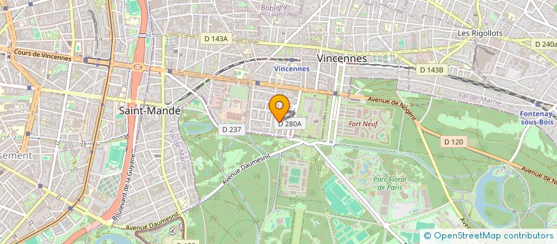 localisation de l'entreprise MADAME MARTINE ABROUS  VINCENNES