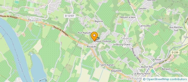 localisation de l'entreprise MADAME MARTINE AGULLANA  TABANAC