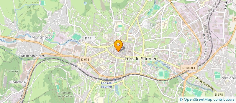 localisation de l'entreprise MADAME MARTINE AJOUX  LONS-LE-SAUNIER