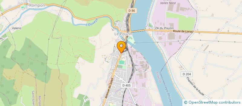 localisation de l'entreprise MADAME MARTINE ALLAIN  LE POUZIN