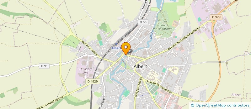localisation de l'entreprise MADAME MARTINE ALLORT à ALBERT