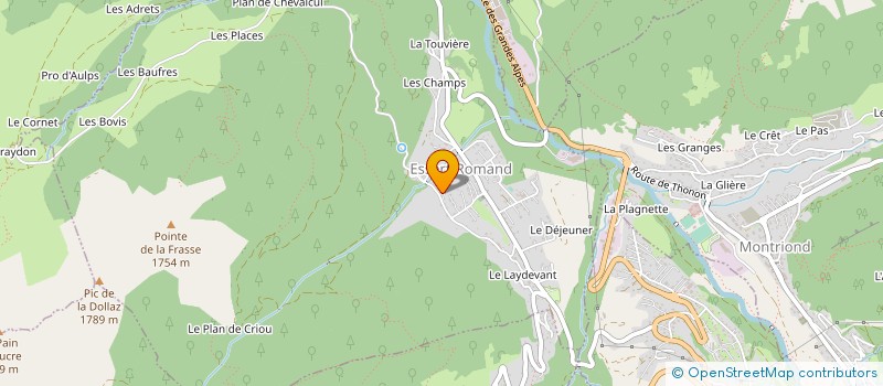 localisation de l'entreprise MADAME MARTINE AMIARD  LA COTE D'ARBROZ