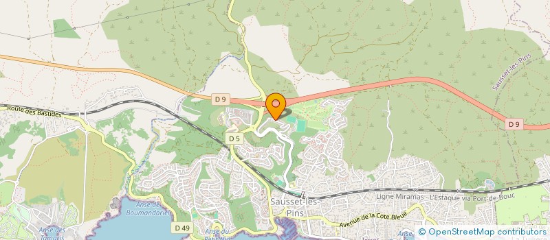 localisation de l'entreprise MADAME MARTINE ANICETTI  SAUSSET-LES-PINS