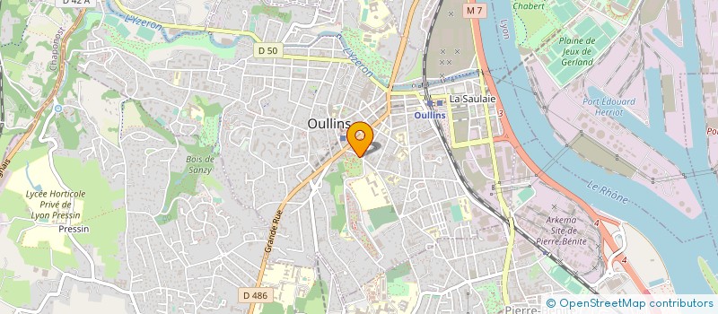 localisation de l'entreprise MADAME MARTINE ARROYO  OULLINS-PIERRE-BENITE