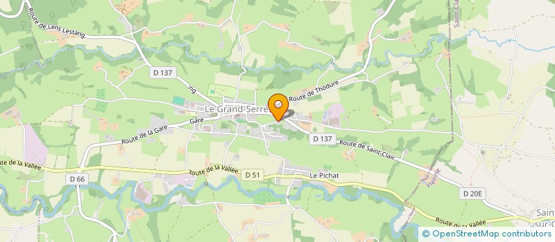 localisation de l'entreprise MADAME MARTINE ASTIC à LE GRAND-SERRE