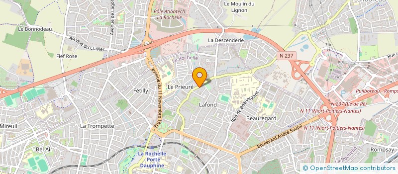 localisation de l'entreprise MADAME MARTINE AUBRY  LA ROCHELLE