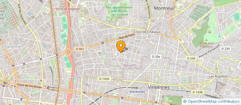 localisation de l'entreprise MADAME MARTINE AUER à MONTREUIL