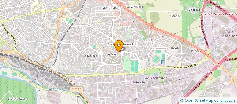 localisation de l'entreprise MADAME MARTINE AUGEIX à BEZIERS