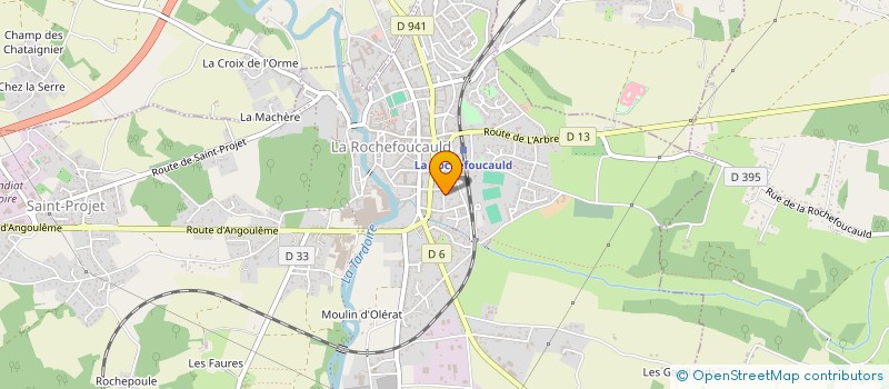 localisation de l'entreprise MADAME MARTINE AULARD  LA ROCHEFOUCAULD-EN-ANGOUMOIS