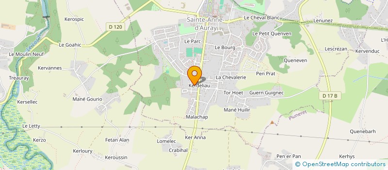 localisation de l'entreprise MADAME MARTINE AUVRAY à SAINTE-ANNE-D'AURAY