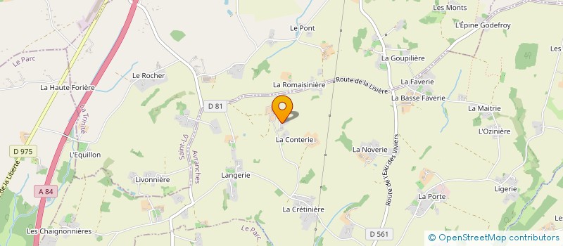 localisation de l'entreprise MADAME MARTINE BAILLEHACHE  LES LOGES-SUR-BRECEY