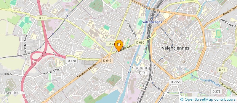 localisation de l'entreprise MADAME MARTINE BAILLY à VALENCIENNES