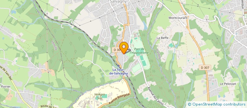 localisation de l'entreprise MADAME MARTINE BAILLY à LA TOUR-DE-SALVAGNY
