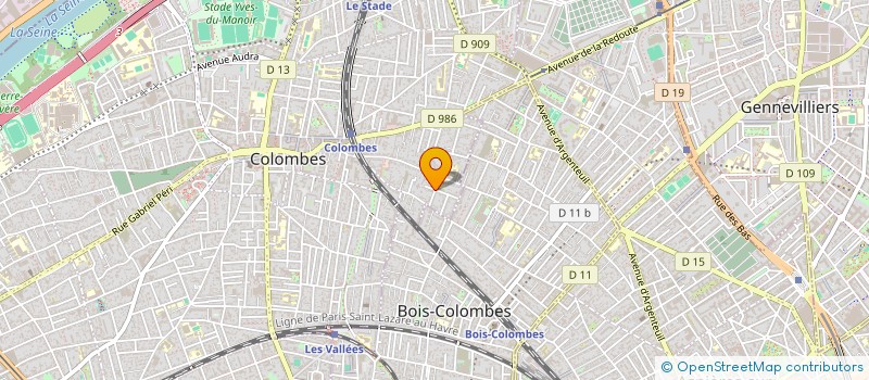 localisation de l'entreprise MADAME MARTINE BALLANDRAS  COLOMBES