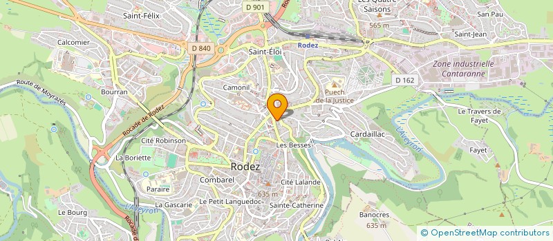 localisation de l'entreprise MADAME MARTINE BALLAT  RODEZ