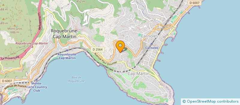 localisation de l'entreprise MADAME MARTINE BALLET à ROQUEBRUNE-CAP-MARTIN