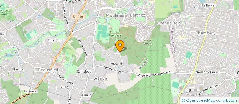 localisation de l'entreprise MADAME MARTINE BARATEAU  GRADIGNAN