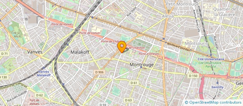 localisation de l'entreprise MADAME MARTINE BARBARY  MONTROUGE