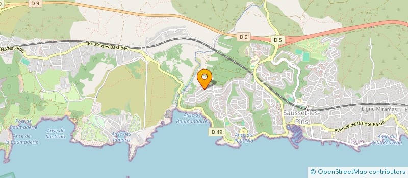 localisation de l'entreprise MADAME MARTINE BARBAZAN  SAUSSET-LES-PINS