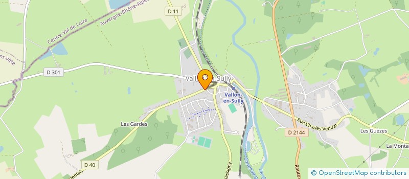 localisation de l'entreprise MADAME MARTINE BARON à VALLON-EN-SULLY