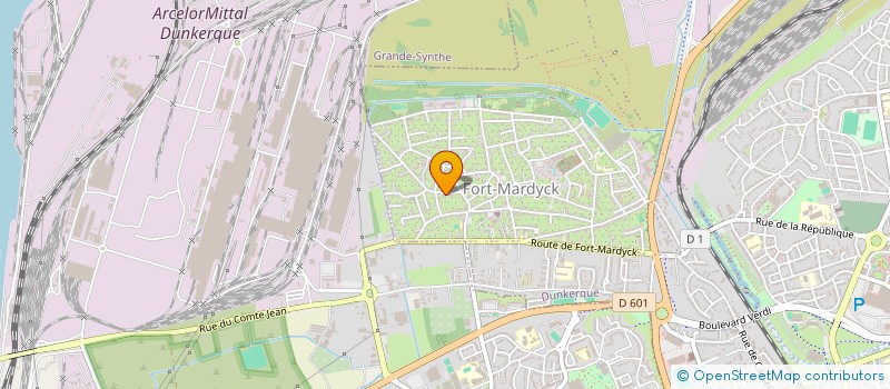 localisation de l'entreprise MADAME MARTINE BARUZZI à DUNKERQUE