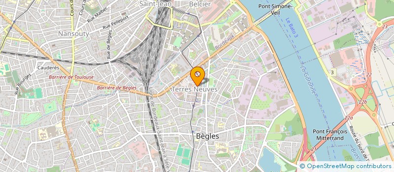 localisation de l'entreprise MADAME MARTINE BASTIAN à BEGLES
