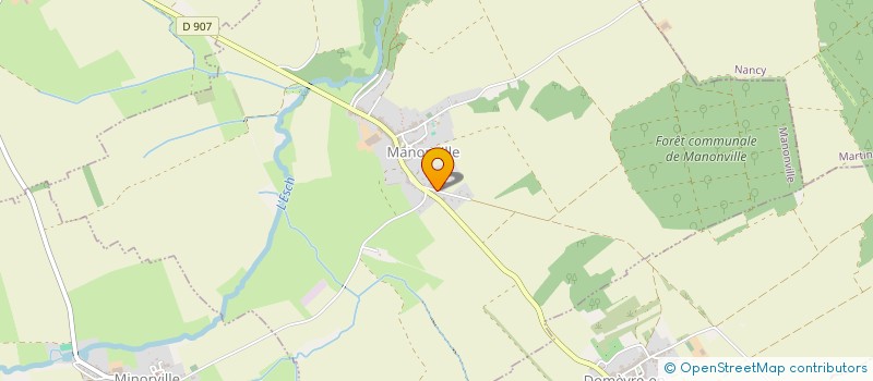 localisation de l'entreprise MADAME MARTINE BASTIEN  MANONVILLE