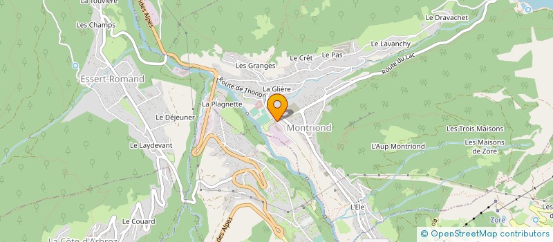 localisation de l'entreprise MADAME MARTINE BAUD à MONTRIOND