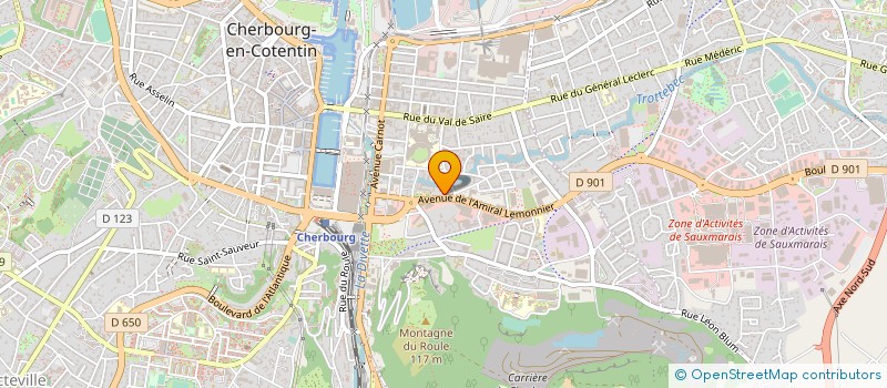 localisation de l'entreprise MADAME MARTINE BAUDE  CHERBOURG-EN-COTENTIN