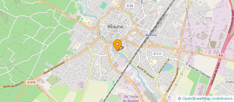 localisation de l'entreprise MADAME MARTINE BAUDOT à BEAUNE